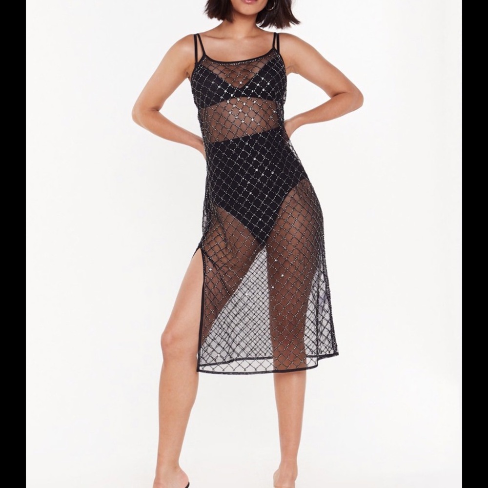 Nasty Gal Sequin Midi Dress